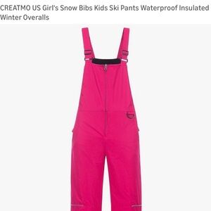 Girls 14/16 ski pants snow bib. Never worn No tags
